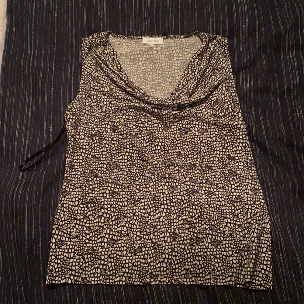 Calvin Klein tank top, black and white.